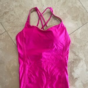 Pink Lulu lemon tank top